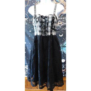 Gothic Punk Skull Dress NWT